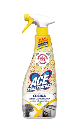 Миючий засіб для кухні ACE Sgrassatore Cucina аромат Лимона та Бергамоту, 750 мл, в спреї 8001480718784