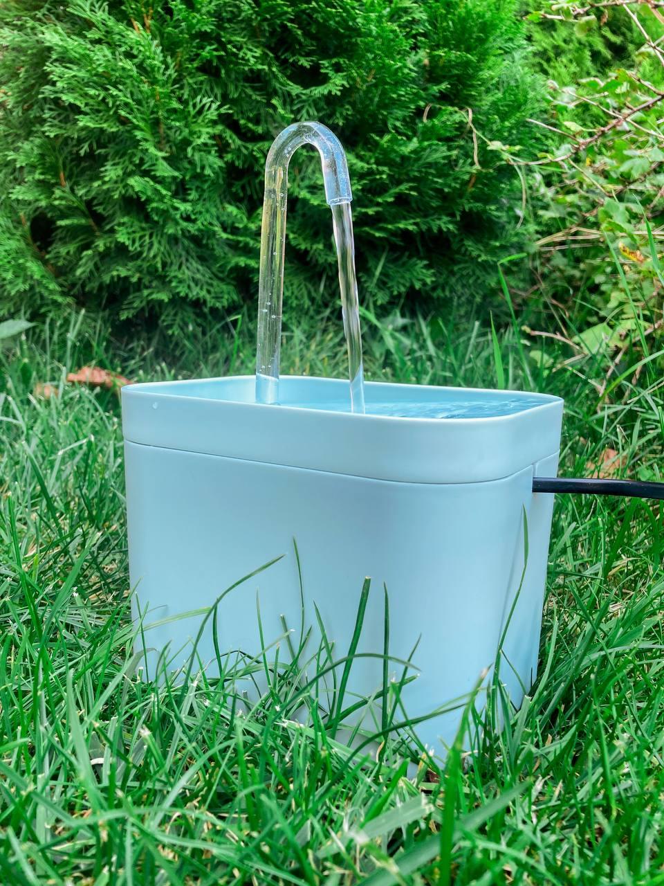 Питний фонтан для котів і собак 1.5L, поїльник для кота та собак із фільтром бірюзовий