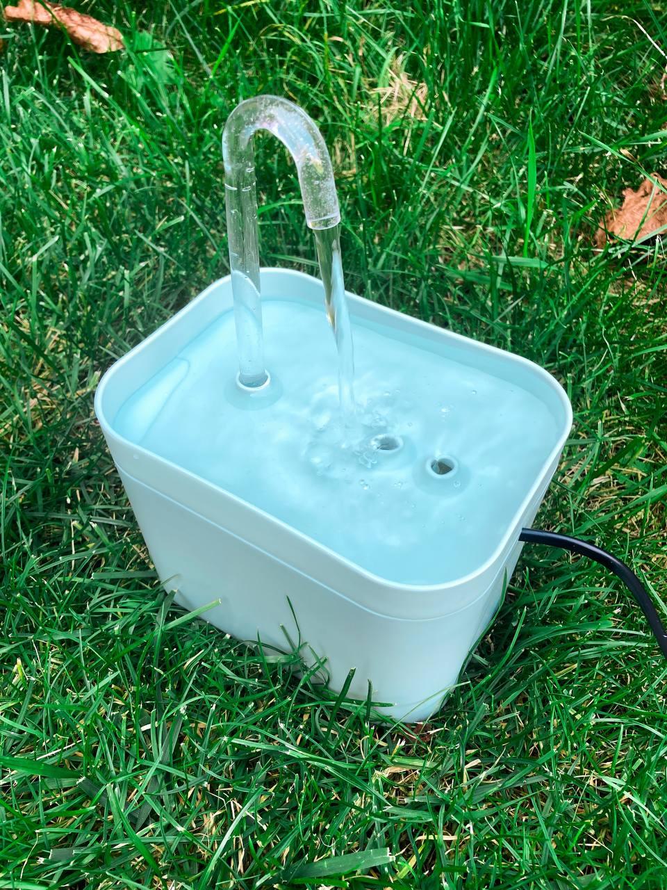 Питний фонтан для котів і собак 1.5L, поїльник для кота та собак із фільтром бірюзовий