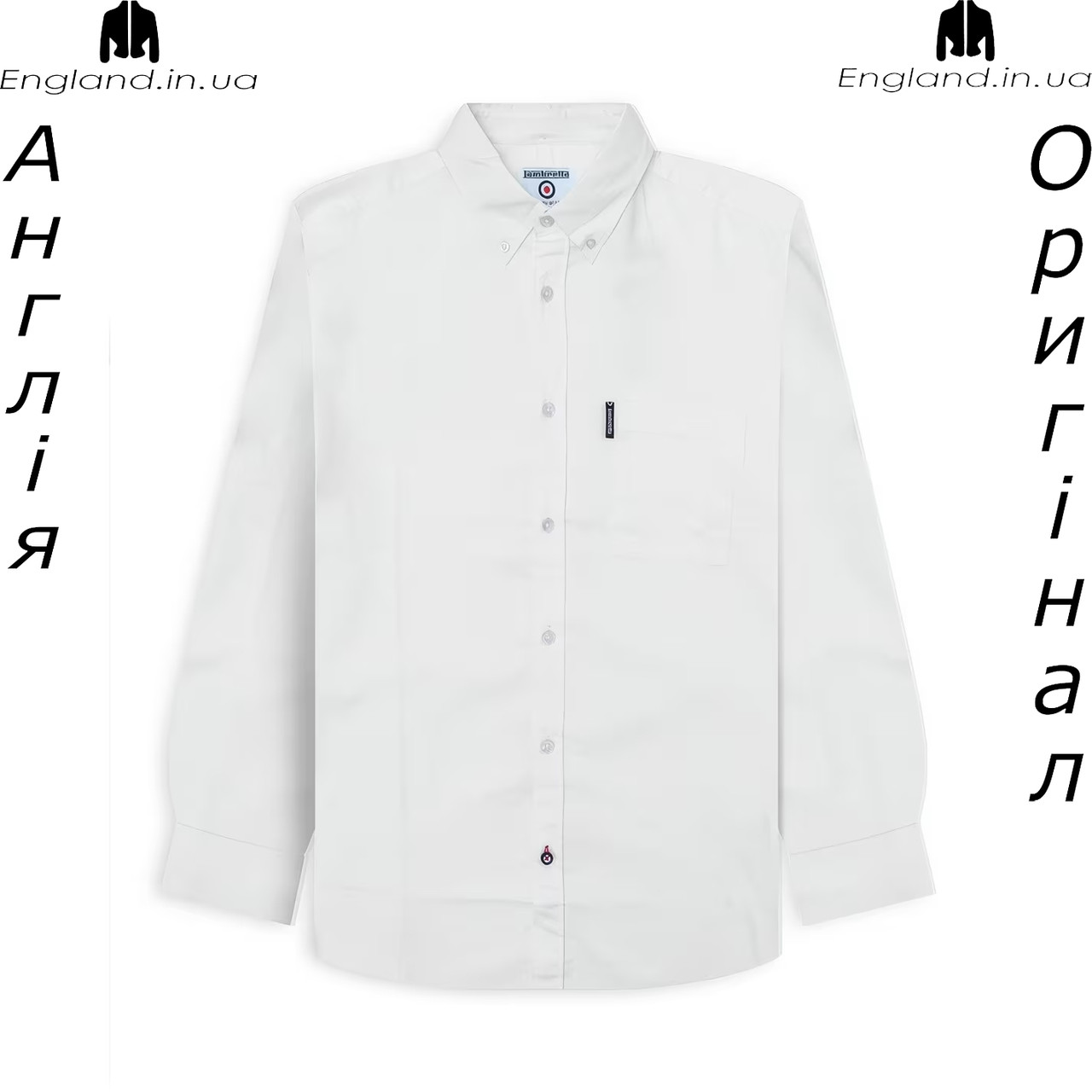Сорочка чоловіча Lambretta (Ламбретта) з Англії - на довгий рукав, фото 1