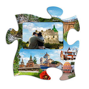Фоторамка-пазл "Яремче, Ворохта, Гошів, Пістинь, Рогатин, Коломия"