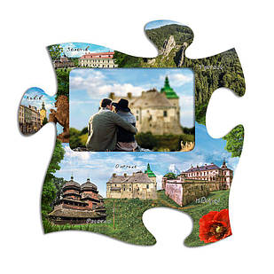 Фоторамка-пазл "Львів, Золочів, Олесько, Підгірці"