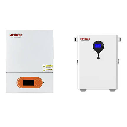 Комплект резервного живлення Sorotec REVO VM II PRO 3.5kW/24V Wi-Fi з АКБ LiFePO4 25.6V/200Ah 5120Wh, фото 1