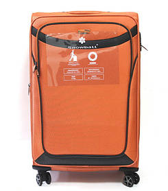 Валіза гігант XL тканина помаранч 86х52х33+5/156л/4.8кг/Snowball 97104