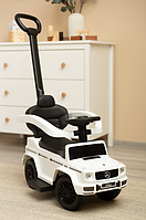 Машинка для катання Caretero (Toyz) Mercedes G350 D з батьківською ручкою White