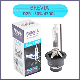 Автомобільна ксенонова лампа D2R +50% 85v 35 W 4300k "BREVIA" 1 шт