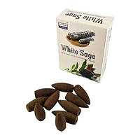 Конуси рідкий дим Біла Шавлія Backflow Dhoop Cone Darshan