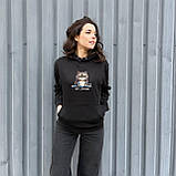 Жіноча толстовка. Худі з принтом. Толстовка з принтом Фу люди, фото 2