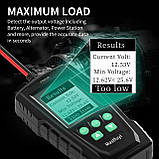 Аналізатор тестор АКБ Mastfuyi FY8912B 12 V / 24 V Car Battery, фото 7
