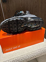 Чоловічі кросівки Nike Air Max Correiz Gridron Grey Black Взуття Найк Аір Макс сірі шкіряні air-підошва демісезон, фото 4