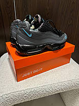 Чоловічі кросівки Nike Air Max Correiz Gridron Grey Black Взуття Найк Аір Макс сірі шкіряні air-підошва демісезон, фото 3