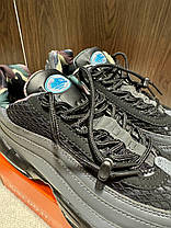 Чоловічі кросівки Nike Air Max Correiz Gridron Grey Black Взуття Найк Аір Макс сірі шкіряні air-підошва демісезон, фото 6