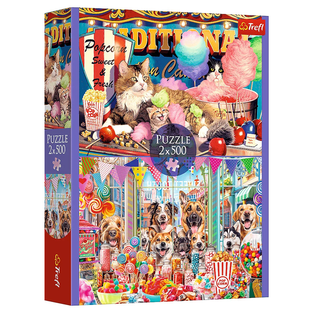 Пазл "Пухнасті друзі", 2х500 елементів Trefl (5900511374957)