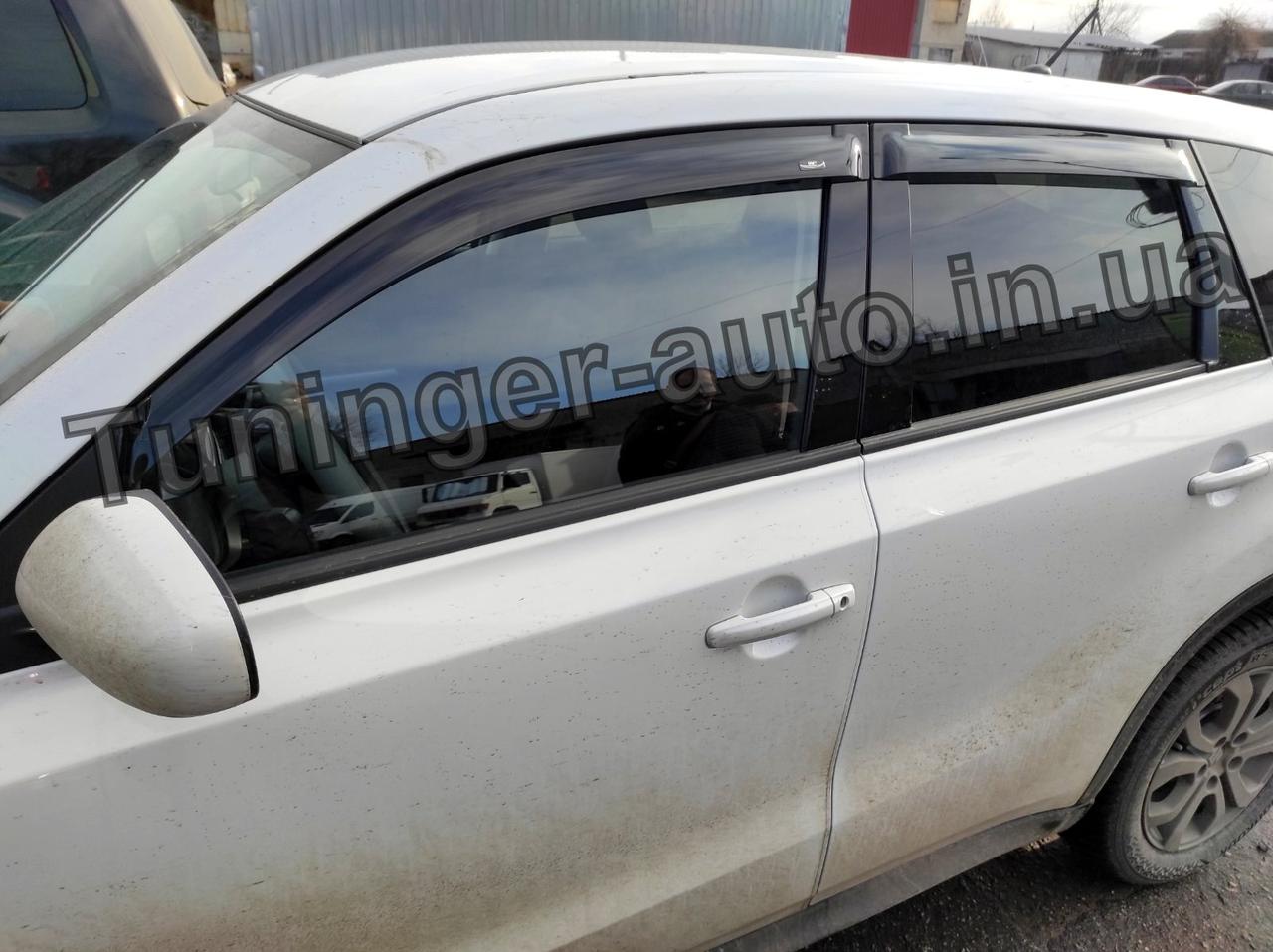 Дефлектори вікон (вітровики) Suzuki Vitara 2015-2024 (Hic)