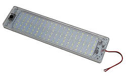 Підсвічування салону з вимикачем 12-24V 108SMD 2835 White (247*61*11мм) SND-0010 (H-247-61-108D) 13W
