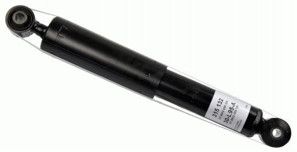 Амортизатор задній Citroen Nemo Peugeot Bipper Fiat Fiorino 08- газомасляний (Sachs 315 132)