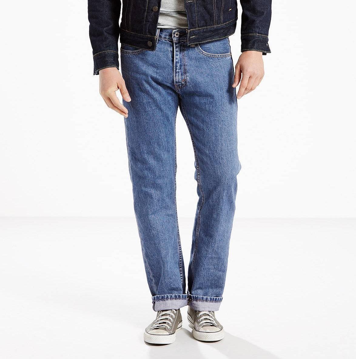 Чоловічі джинси Levi's 505 — Medium Stonewash W30 L32 Світло-синій (005054891)