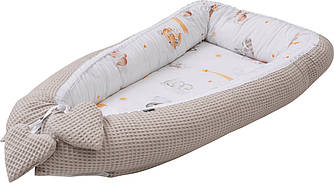 Дитячий кокон Bubaba by FreeON SLEEPY ANIMALS BEIGE (47696)