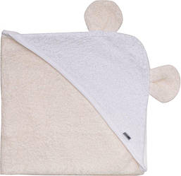Рушник дитячий з капюшоном і вушками Bubaba by FreeON Beige 100х100 см (48143)