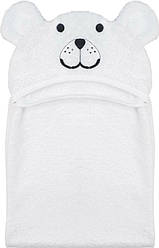 Рушник дитячий з капюшоном і вушками Bubaba by FreeON TEDDY White 110х75 см (66849)