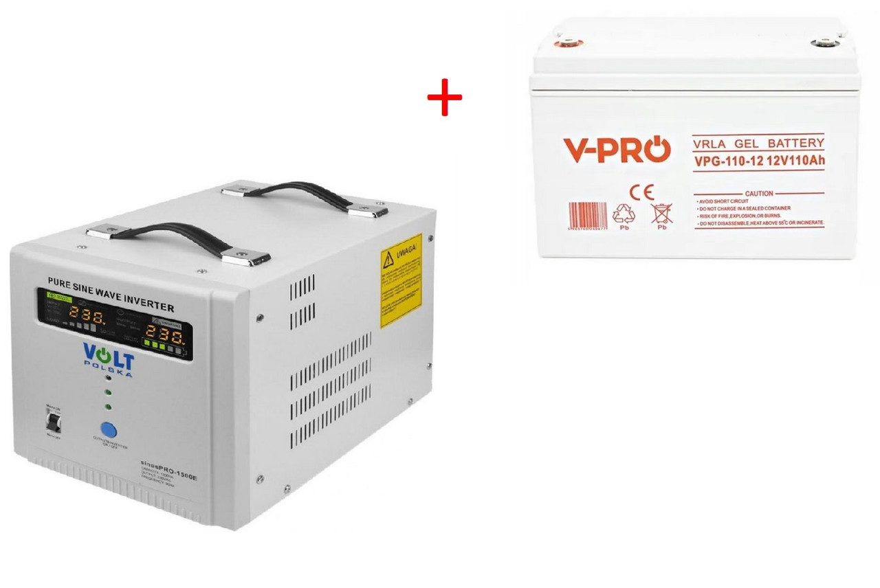 Гелевий акумулятор 12V 110Ah GEL VPRO Solar + 1500 E, фото 1