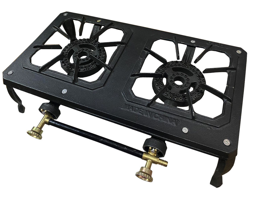 Газова чавунна плита (таганок) двоконфоркова 3.5 кВт, фото 1