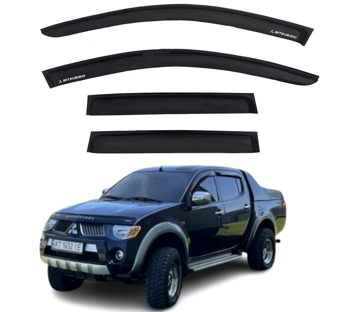 Дефлектори вікон Mitsubishi L-200 2006-2015 (M34), фото 1