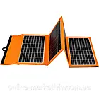 Портативна сонячна панель на 20Вт / Сонячна батарея / Складна сонячна панель для заряджання телефону, фото 3