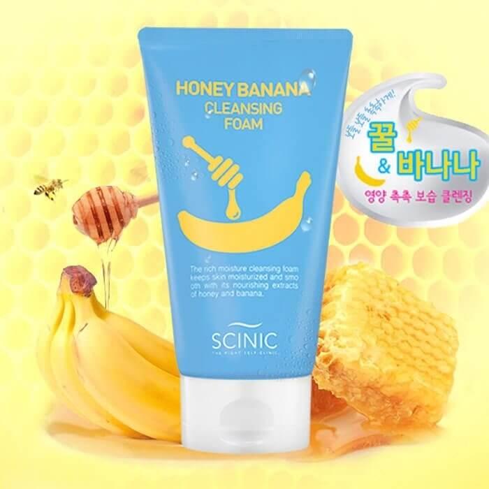 Scinic Honey Banana Cleansing Foam Пінка для вмивання з екстрактом банана та меду 150 мл