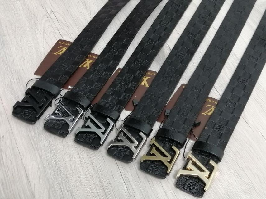 Ремінь чоловічий шкіряний Louis Vuitton, ширина 40 мм, 930710