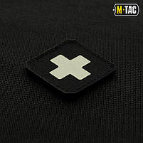 M-Tac нашивка Medic Cross Laser Cut Black/GID, фото 3