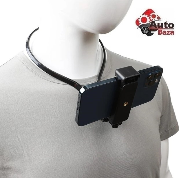 Тримач на шию лінива підставка Hands Free для телефону підвісне кріплення на шию для смартфонів чи екшн камери Тримач смартфона
