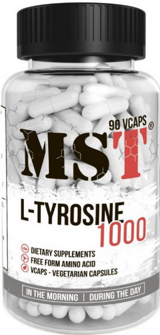 Л-тирозин амінокислота MST L-Tyrosine 1000 90 капсул