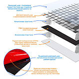 Самоклеющаяся алюминиевая плитка серебряная мозаика 300х300х3мм (1167), фото 4