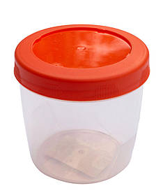 Банка з кришкою з різьбовим з'єднанням.Вінтаж 220 мл (Полімерпобут)