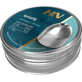 Пульки H&N Grizzly 9 мм 5.3 г 60 шт/уп (96335608202) - оригінал