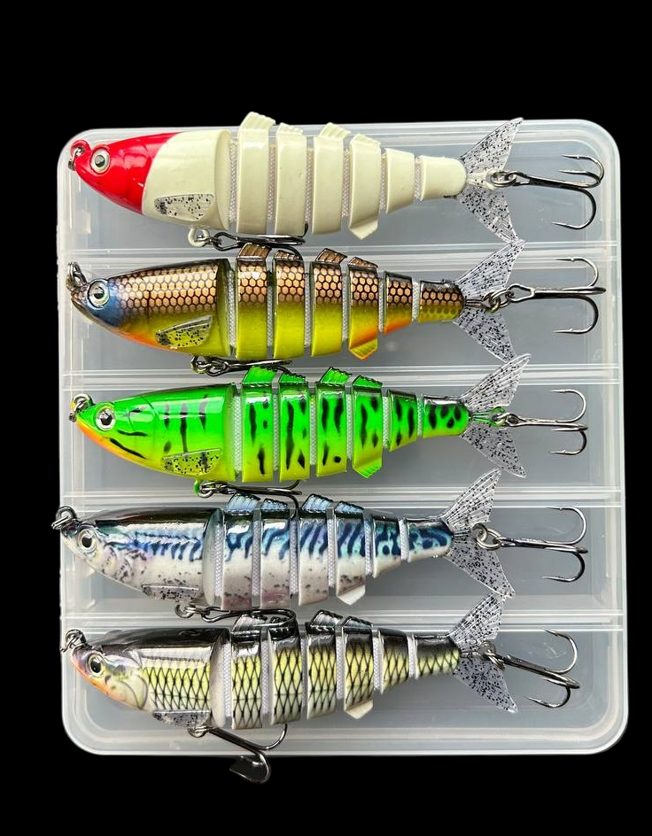 Набір Воблер Swimbait Складаний секційний свімбейт 110 mm/25.5g (5шт+коробка)
