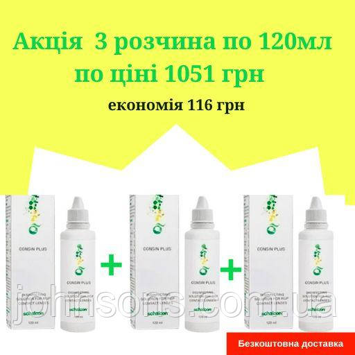 Розчин для жорстких контактних лінз Consin Plus, Розчин для ЖКЛ, Розчин для Нічних лінз