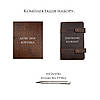 Набір щоденник і ручка з гравіюванням в дерев'яний ящик Коричневий B6 | Подарунок чоловікові на День Народження, фото 6