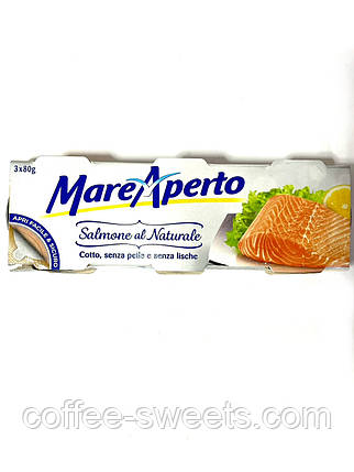 Лосось натуральний Mare Aperto 80г., фото 3