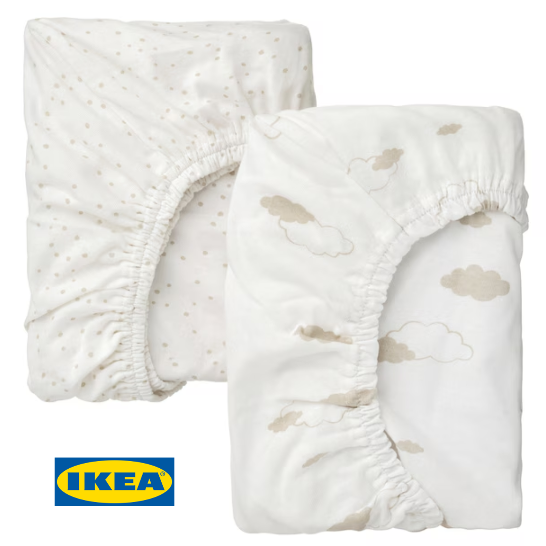 Набір простирадл для колиски IKEA ÄLSKVÄRD 41x75 см 2 предмети 305.264.02