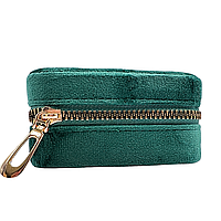 Органайзер для прикрас, шкатулка для біжутерії, велюрова (зелена) В028(1)