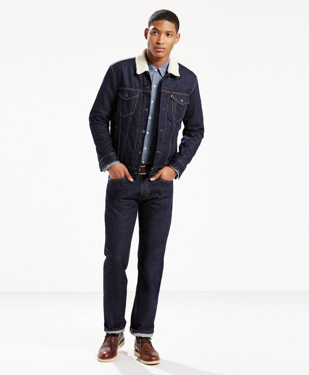 Чоловічі джинси Levi's 505 - Rinse W30 L32 Темно-синій (005050216), фото 1
