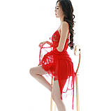 Сексуальний комплект пеньюар + халат – червоний M (4000504812796), фото 5