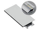 LED-профіль для торця полиць 3м Чорний PA-GLAXWN3M-AL-20M GTV, фото 4