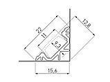LED-профіль кутовий 3м GTV, фото 2