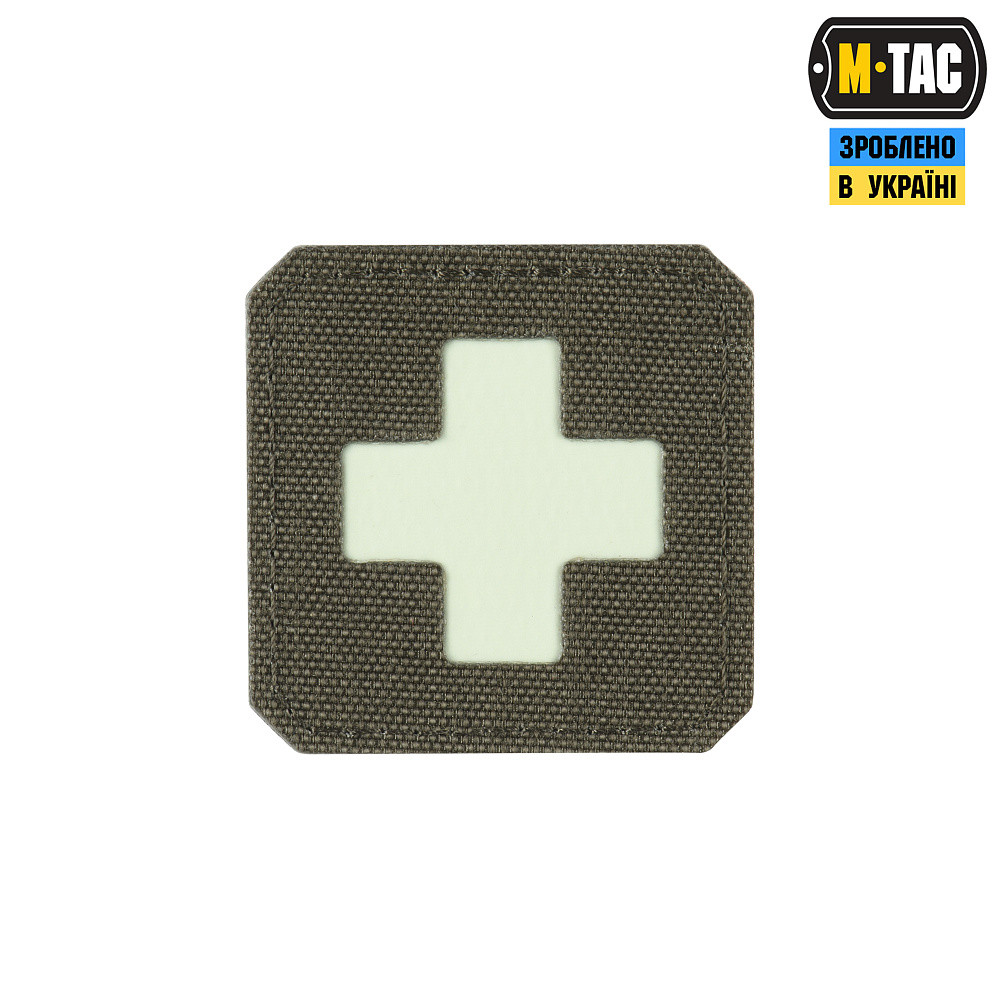 M-Tac нашивка Medic Cross Laser Cut Ranger Green/GID