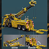 Конструктор дитячий "Евакуатор-тягач" із краном на дистанційному управлінні на 4883 деталі, жовтий, фото 5