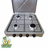 Плита Verelly настільна газова плита без духовки на 4 конфорки