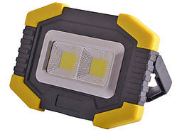 Прожектор LED 5W 2COB 200Lm + 100Lm(збоку) 6500K IP44 жовто-чорний/ LMP79 Лємансо (гарантія 180 днів)